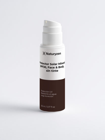 Protector Solar Mineral SPF30 para Rostro y Cuerpo, sin Color